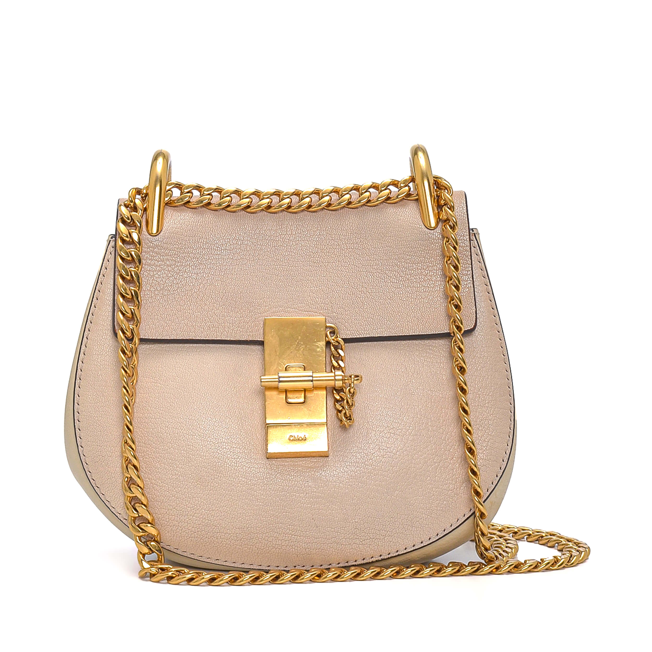 Chloe - Off White Leather Small Drew Bag